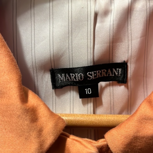 Mario Serrani Light Orange Long Sleeve 3/4 Coat - Picture 2 of 4